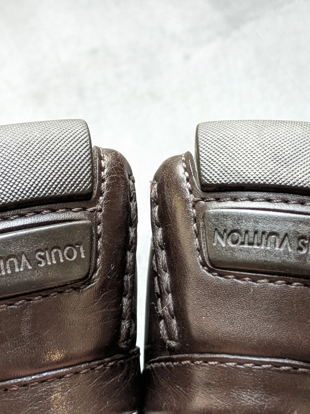 Louis Vuitton Brown Leather Men's Driving Loafers 9.5